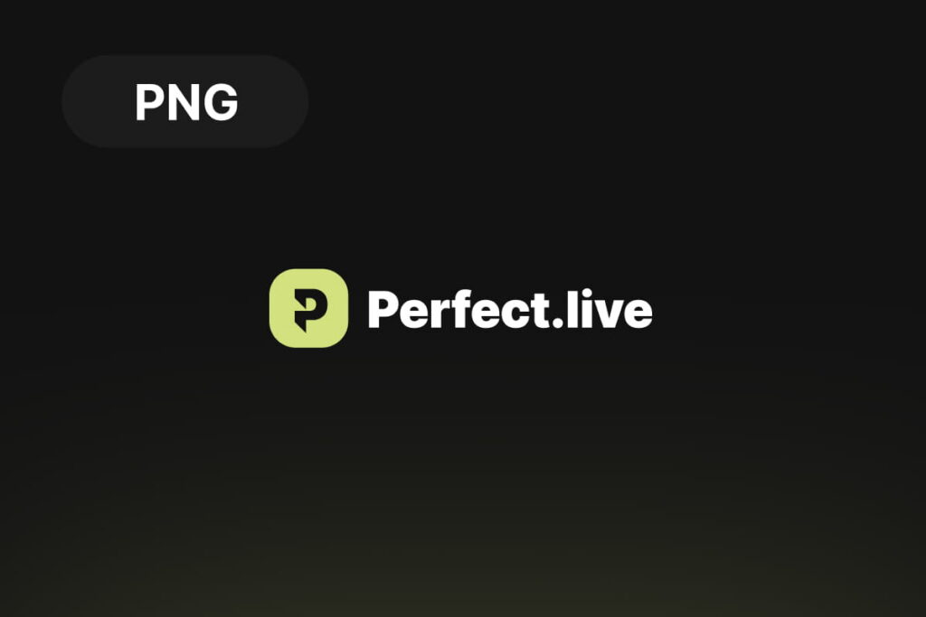 Perfect.Live logo, PNG download preview