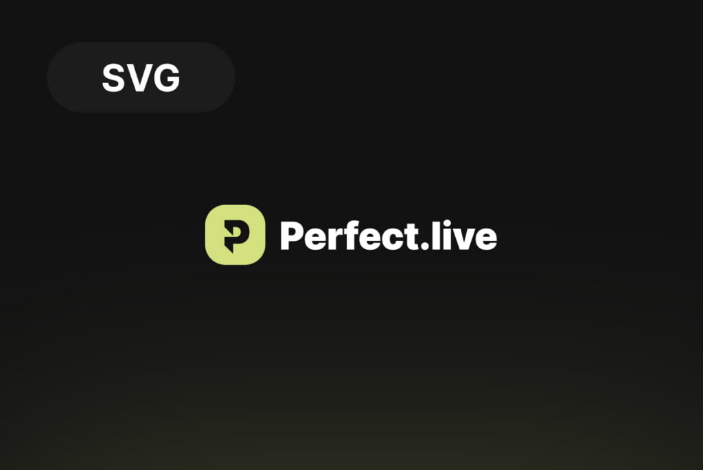 Perfect.Live logo, SVG download preview
