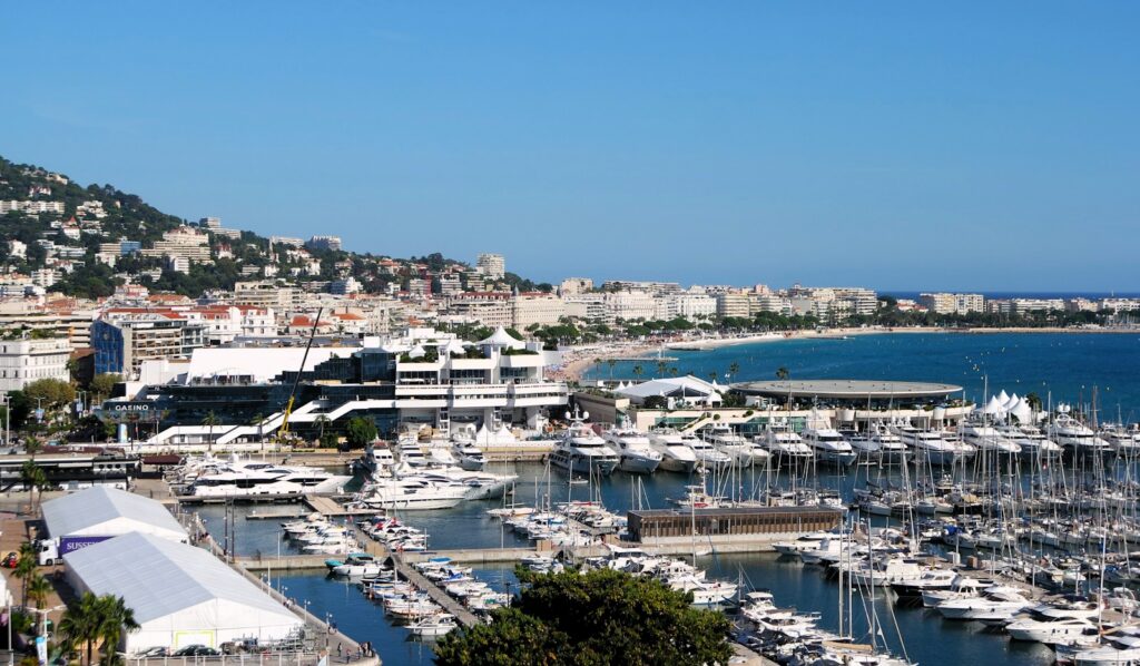 The Cannes harbourfront during Cannes Lions International Festival of Creativity