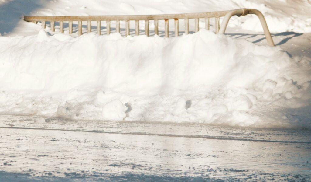 The Cresta Run at St Moritz, a natural ice course rebuilt every winter