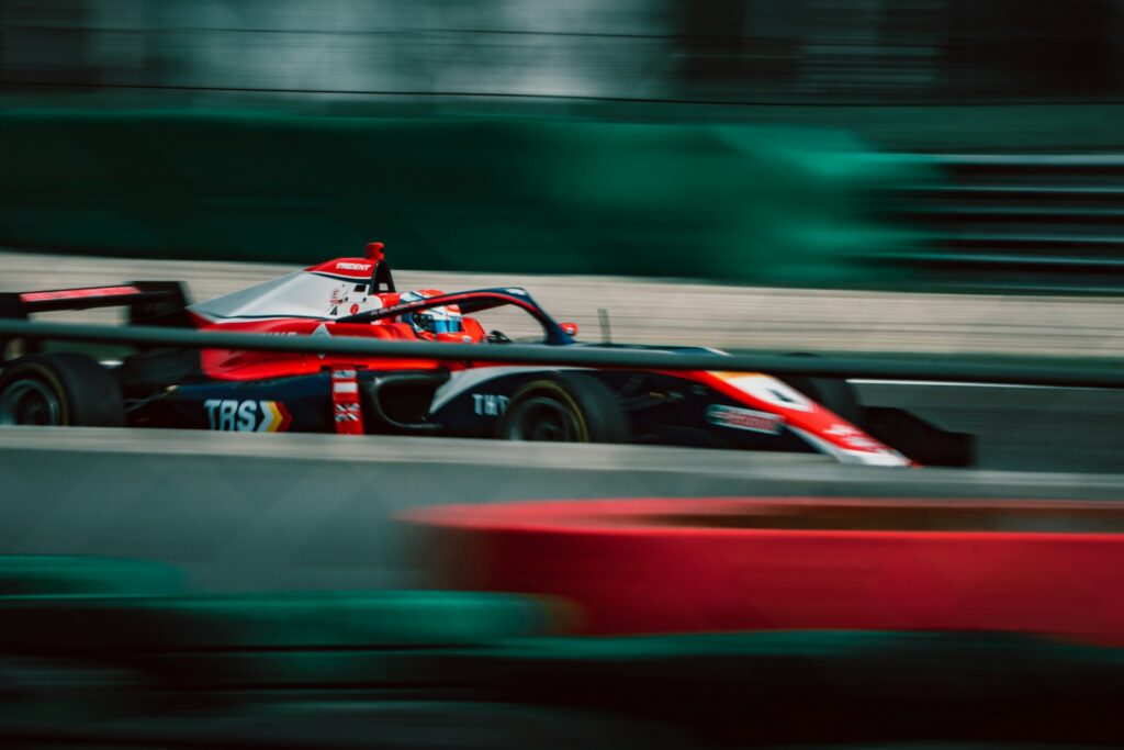 Formula One car on track during a race session — Perfect.Live