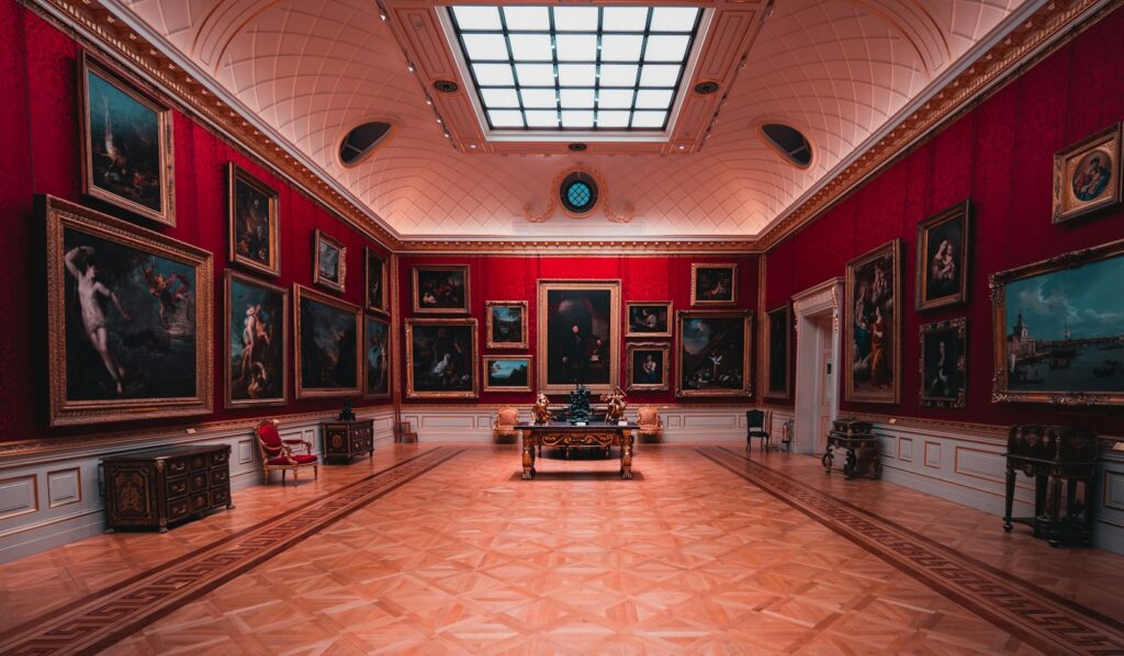Old master paintings hung salon-style at the Wallace Collection in London