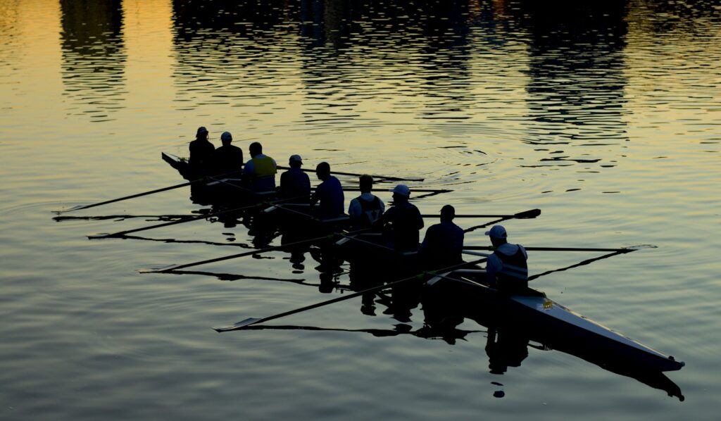 Rowing eights at Henley Royal Regatta, where the Henley regatta dress code is enforced — Perfect.Live
