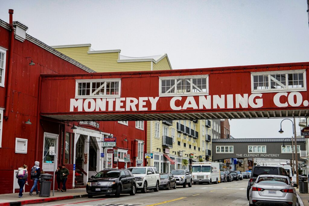 The historic Monterey Canning Company building on Cannery Row in Monterey