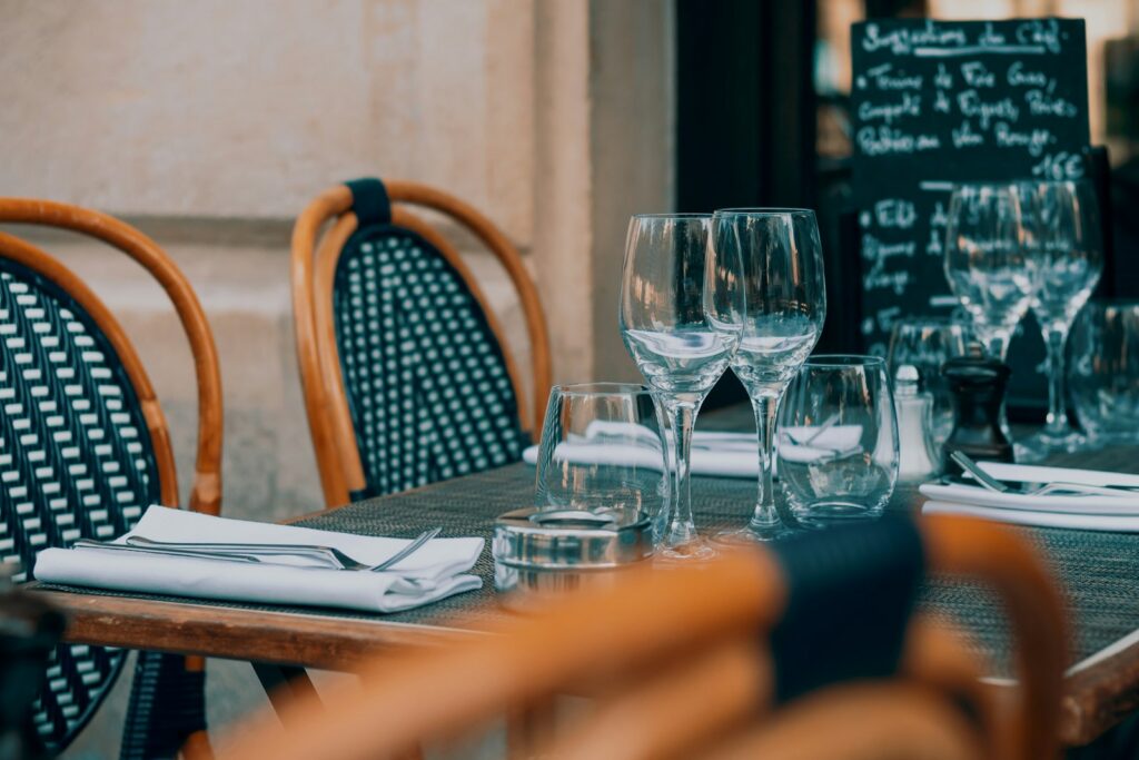 A Paris table laid for service, in a city where the best bookings are gone within hours of release