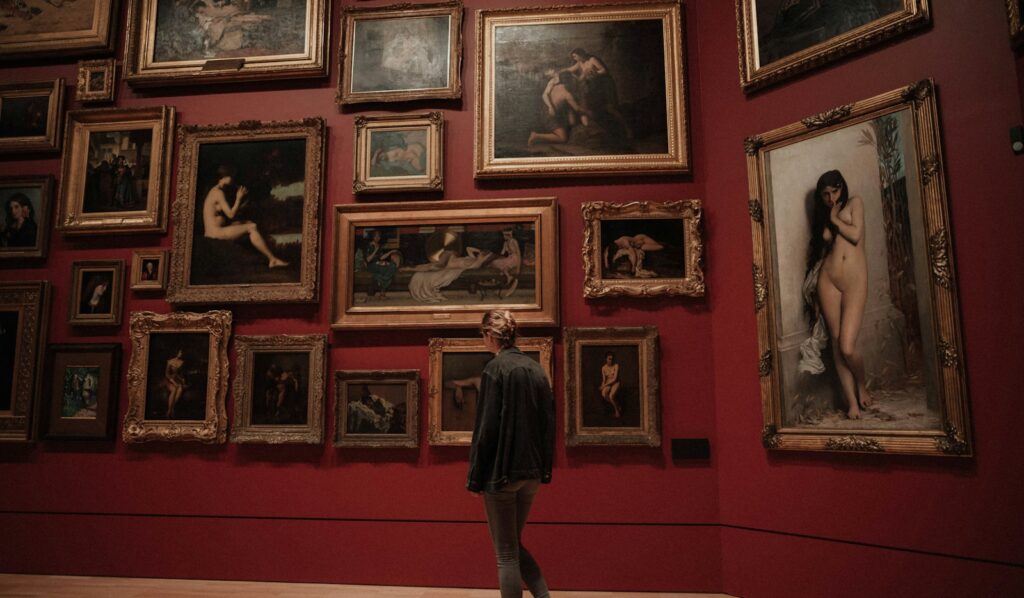 Gallery stand with Old Master paintings at TEFAF Maastricht