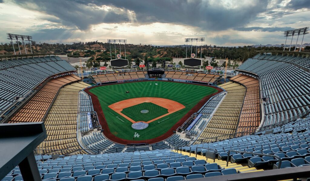 View across the field from the upper level during a World Series game — Perfect.Live