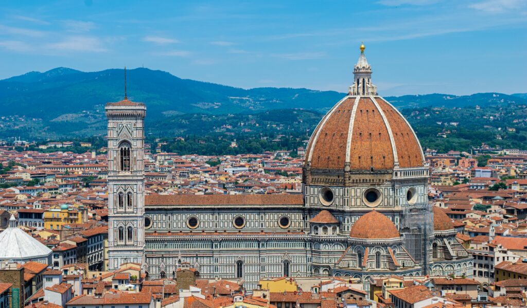 The Duomo above the rooftops of Florence, the setting for the best restaurants in Florence